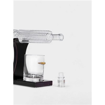 Мини-Бар «Автомат», 750 мл, 2 бокала, на подставке, стекло, дерево