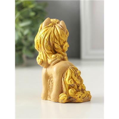 Фигурка полистоун «Лошадь стоящая», 10×8×4 см, бежевый