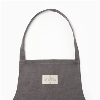 Фартук «Этель» ECO light grey, 60×70 см, 100% лён, 245 г/м²