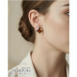 Серьги с кристаллами Swarovski