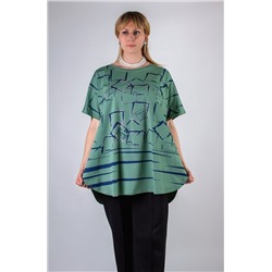 Нарядная футболка, большие размеры, арт.1109