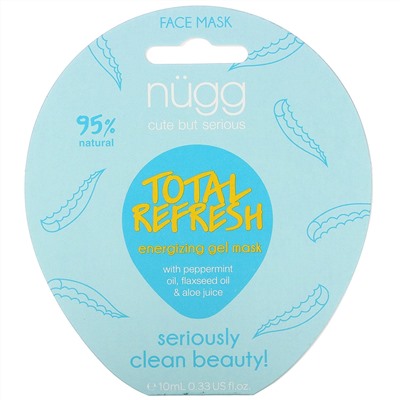 Nugg, Total Refresh Energizing Gel Mask, 0.33 fl oz (10 ml)