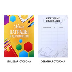 Папка школьная с креплением «Портфолио ученика начальной школы», 5 листов-разделителей, 21,5 х 30 см.