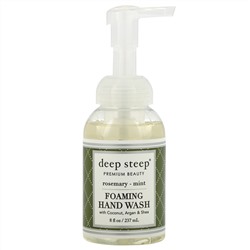 Deep Steep, мыло для рук с кокосовым, аргановым маслами и маслом ши, розмарин и мята, 237 мл (8 жидк. унций)