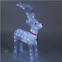 Светодиодная фигура «Олень величавый» 40×60×20 см, акрил, 72 LED, 220 В, свечение белое