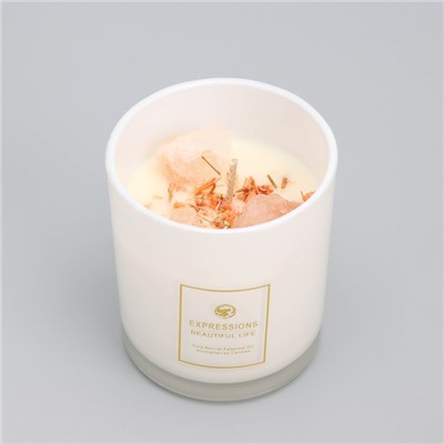 Ароматическая свеча в стакане Scented Candle, английская груша и фрезия