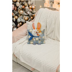 Наволочка декоративная 32х32 Зайчик Ты мне нравишься НАТАЛИ, 1075228