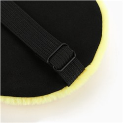 Маска для сна «Сердечки», 10.4×20 см, жёлтая