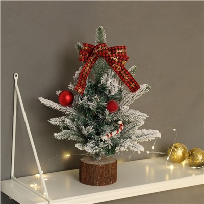 Искусственная ёлка настольная «Зимнее волшебство. Фестивальная», 36 см, ветки отгибаются