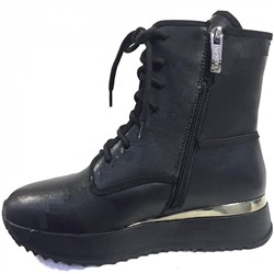 P4214 черн Ботинки зима женские (35-40)/6