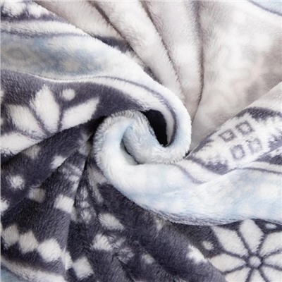 Плед LoveLife "Орнамент" 180*200 см, велсофт,100% п/э, 280гр/м