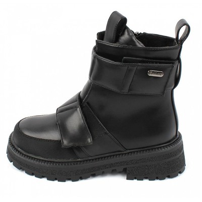 AL7870 черн Ботинки зима для девочек (33-38)/6