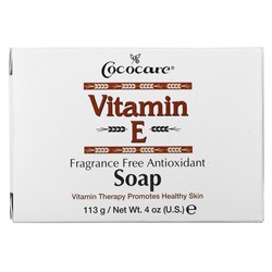 Cococare, Vitamin E Soap, Fragrance Free Antioxidant, 4 oz (113 g)