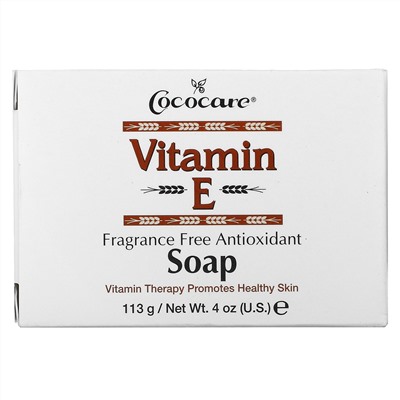 Cococare, Vitamin E Soap, Fragrance Free Antioxidant, 4 oz (113 g)