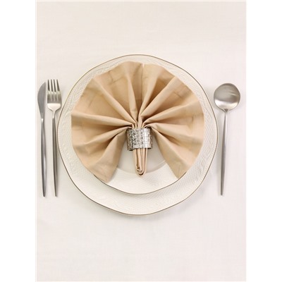 Кольцо для салфеток, набор 4 шт., 15×12.5×5 см, алюминий