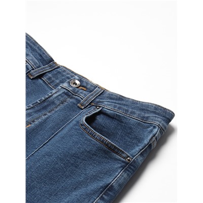 Джинсы женские клёш со стрелкой MINAKU: Jeans Collection, размер 40, синие