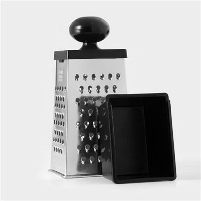 Тёрка «Комфорт», 4 грани, с контейнером 450 мл, 28×12×9 см, цвет МИКС