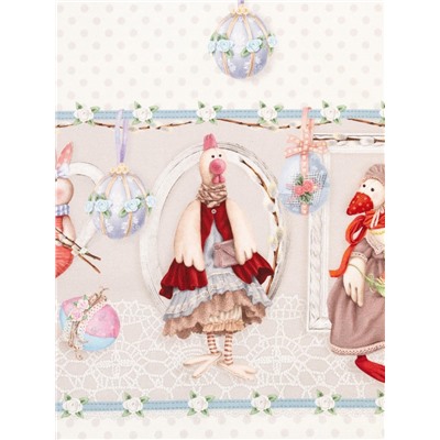Фартук Этель «Пасхальные Тильды» 60×70 см, 100% хлопок, саржа 190 г/м²