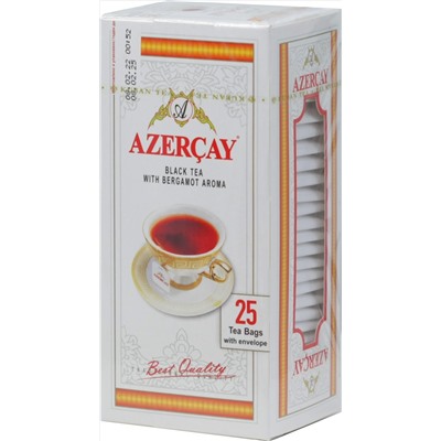 Azercay. Черный с бергамотом карт.упаковка, 25 пак.