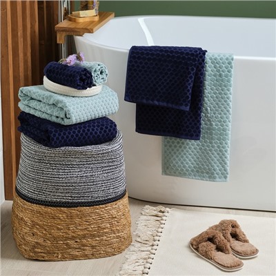 Полотенце махровое Love Life «Комфорт» 50×90 см, темно-синий, 100% хл, 500 г/м²