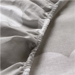 Простыня на резинке 1.5-спальная «Этель» Heart, 140×200+25, бязь