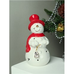 Фигурка Снеговик с подсветкой новогодний 15 см / FP23603 /уп 48/LED