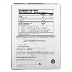 Now Foods, клюква, манноза и пробиотики, для женщин, в компактной упаковке, 24 пакета по 6 г (0,21 унции) каждый