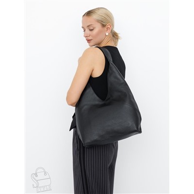 Сумка женская кожаная 5971Q black Polina&Eiterou