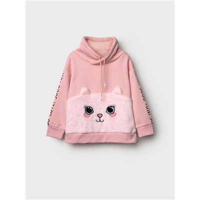 Толстовка с начесом для девочки