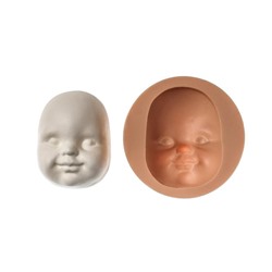 Молд силикон «Лицо малыша», 7.8×5.8 см, глубина - 2 см