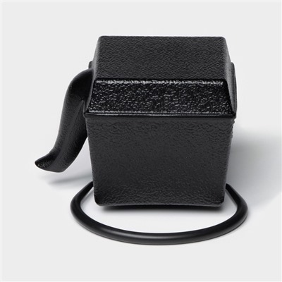 Чайник Доляна «Бокей. Этно», 700 мл, с ситом, с эмалированным покрытием, индукция, чугун, чёрный