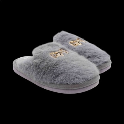 Тапочки меховые 10219 серые