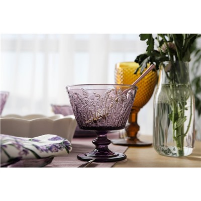 Креманка Magistro «Французская лаванда», 280 мл, 10.4×10.5 см, стекло, сиреневая