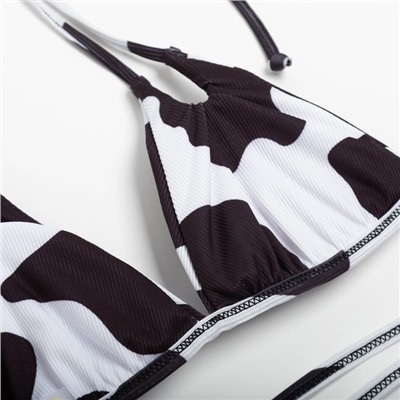 Купальник женский раздельный MINAKU с принтом, цвет белый, размер 46