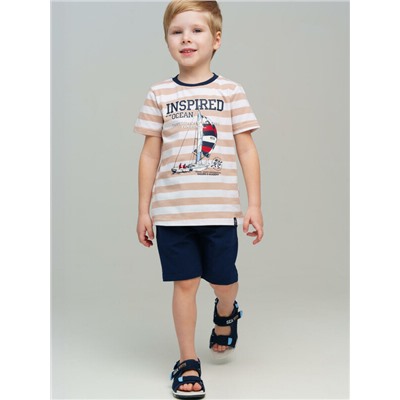 Комплект трикотажный для мальчиков: фуфайка (футболка), шорты