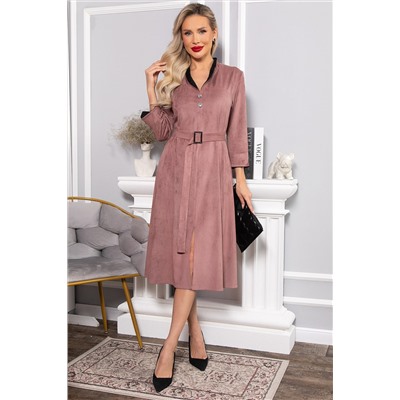 Платье замшевое Дарьяна НЬЮ (пыльная роза) П14651-18М