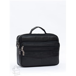 Портфель мужской кожаный 7807-4 black Fuzhinino в Новосибирске