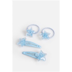 Набор из 2 резинок и 2 заколок ACOOLA, 1076264