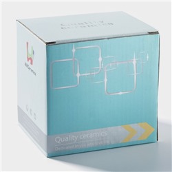 Кружка с силиконовой крышкой «Джентльмен», 380 мл, керамика, рисунок МИКС