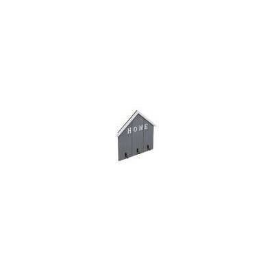 Ключница открытого типа на 3 крючка, 22,5x24x3 см, МДФ, серый