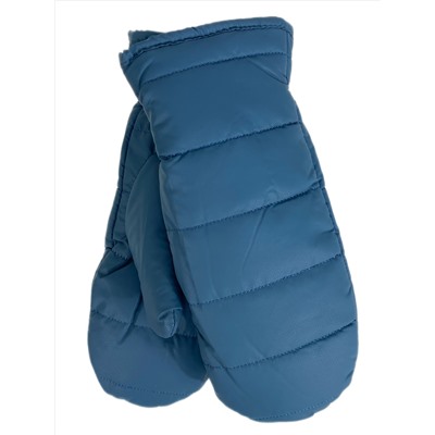 Зимние женские варежки с подкладом из искусственного меха, цвет синий