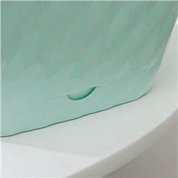 Горшок для цветов с поддоном «Классика», 2 л, пластиковый, цвет мятный