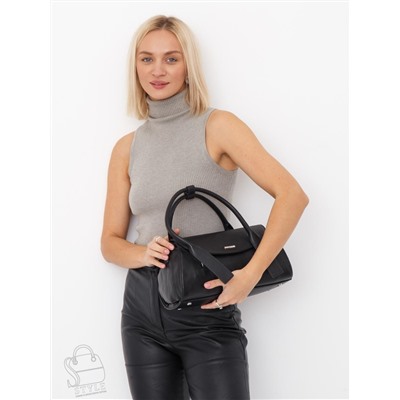Сумка женская кожаная 98343SP black Velina Fabbiano-Safenta  в Новосибирске