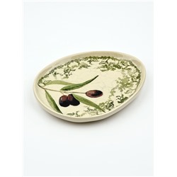 Тарелка керамическая плоская «Винтаж», 18×14.4 см, Dolce Ceramo