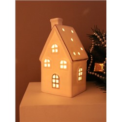 Фигурка Домик с подсветкой 12 см новогодний / YZ19670 /уп 72/LED