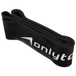 Эспандер ленточный многофункциональный ONLYTOP, 208×8.3×0.5 см, 30-78 кг, цвет чёрный