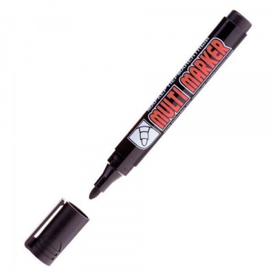 Маркер перманентный 3мм "Multi Marker" черный CPM-800 Crown