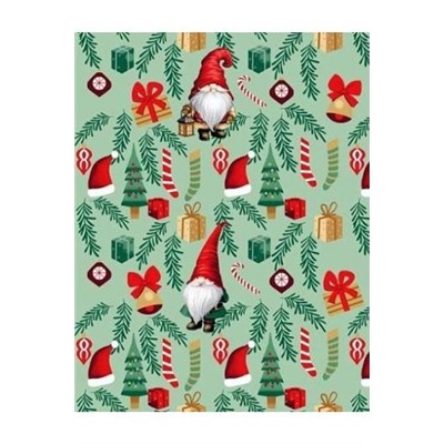 Набор 3 полотенца "Новогодние гномики", вафля