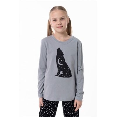 Пижама футболка с длинным рукавом и брюки М225116Псч