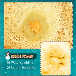 Новогодний набор бомбочек для ванны Sadoer, 4 штуки по 100 гр.